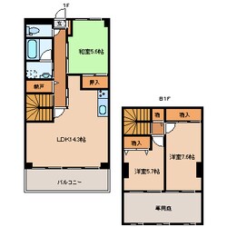 ケルムスコットコートの物件間取画像